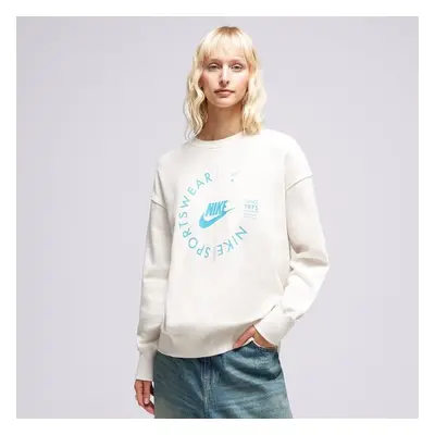 Nike W Nsw Flc Os Crew Prnt Su Sweatshirt Béžová