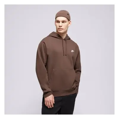 Nike S Kapucí Sportswear Club Fleece Hnědá