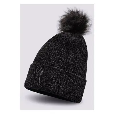 New Era Wmns Bobble Beanie Nyy Blk New York Yankees B Černá