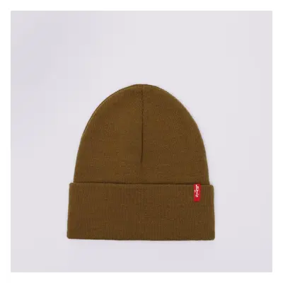 Levi&#039;s Slouchy Red Tab Beanie Khaki