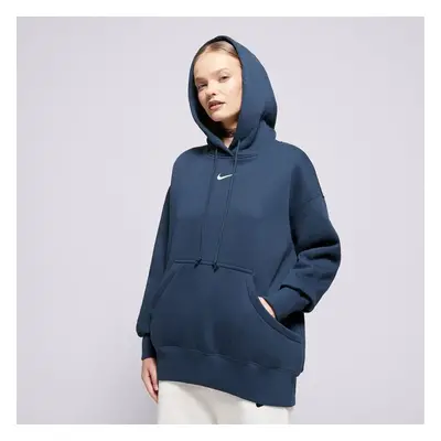 Nike S Kapucí W Nsw Phnx Flc Os Po Hoodie Tmavomodrá