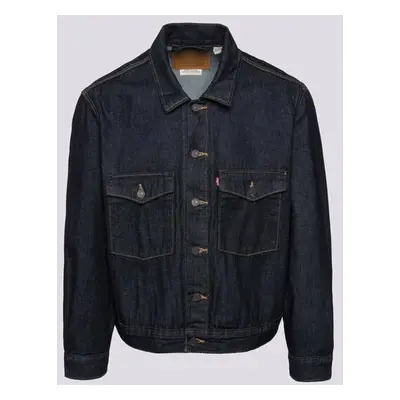 Levi&#039;s Embarcadero Station Jkt Dark Indigo - Flat Fini Tmavomodrá