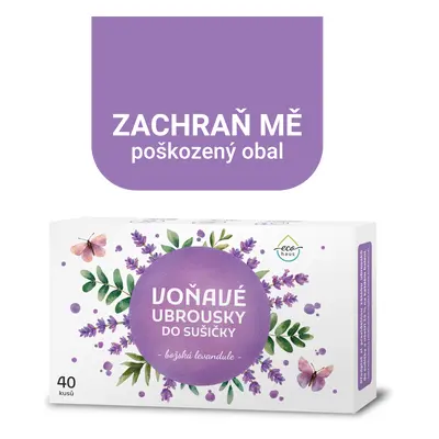 Voňavé ubrousky do sušičky EcoHaus božská levandule 40 ks (45)