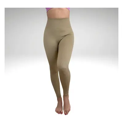 Yastraby seamless Bezšvové legíny Ribbed Khaki Yastraby