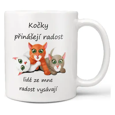 Hrnek - Kočky přinášejí radost