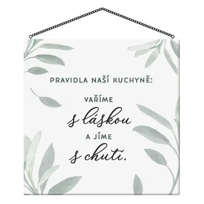 Cedulka - Pravidla naší kuchyně