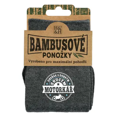 Bambusové ponožky - Motorkář