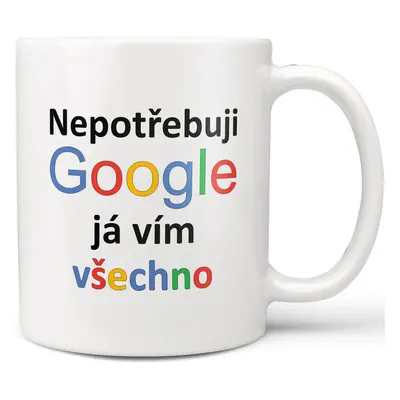 Hrnek - Nepotřebuji Google