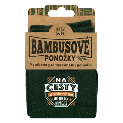 Bambusové ponožky - Na cesty - pánské