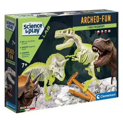 Vykopávky T-Rex + Triceratos