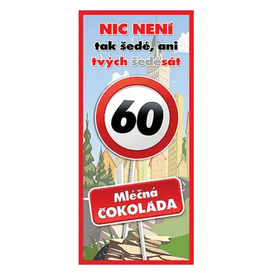 Dárková čokoláda k 60. narozeninám