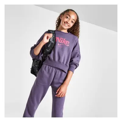 Nike Mikina G Nsw Trend Flc Crp Crew Girl