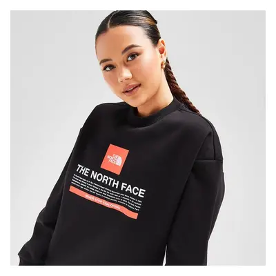 The North Face Mikina Box Grphc Crew Blk/org