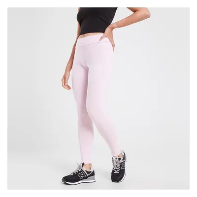 Puma Leggings Embroidery Logo Leggins Pearl Pink