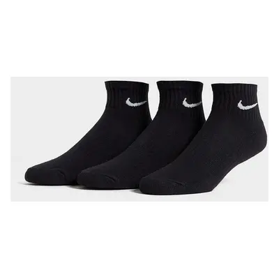 Nike 3 Pack Cushioned Quarter Socks