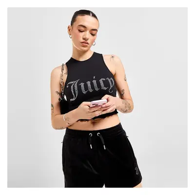 Juicy Couture Top Dmnt Hem Top Blk