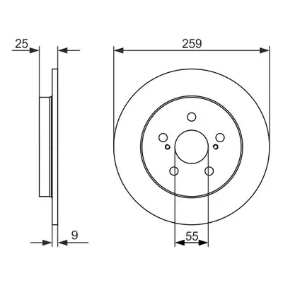 Brzdový kotouč BOSCH 0 986 479 721