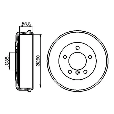 Brzdový buben BOSCH 0 986 477 038