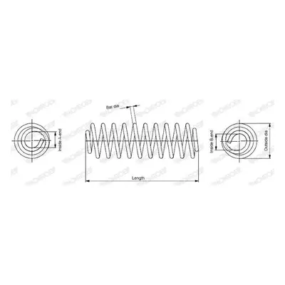 Pružina podvozku MONROE SP3984