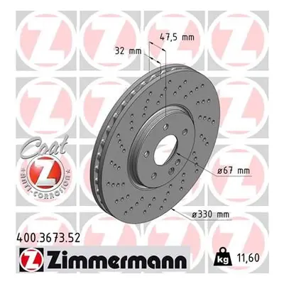 Brzdový kotouč ZIMMERMANN 400.3673.52