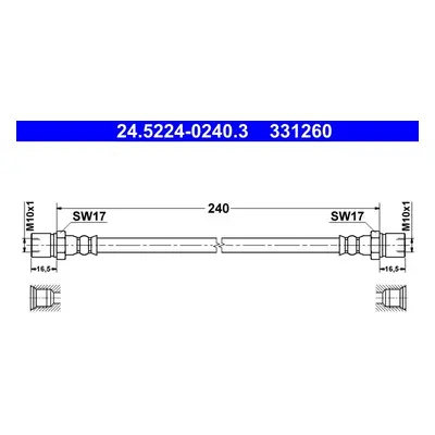 Brzdová hadice ATE 24.5224-0240.3