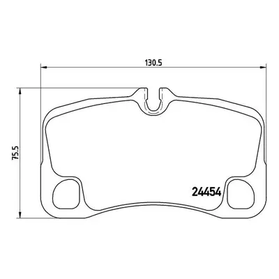 Sada brzdových destiček, kotoučová brzda BREMBO P 65 022