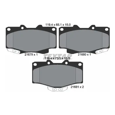 Sada brzdových destiček, kotoučová brzda TEXTAR 2167901