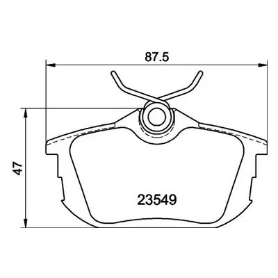 Sada brzdových destiček, kotoučová brzda HELLA PAGID 8DB 355 018-271