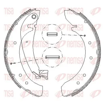 Brzdové pakny REMSA 4719.00