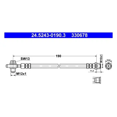 Brzdová hadice ATE 24.5243-0190.3