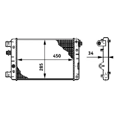 Chladič, chlazení motoru MAHLE CR 632 000S