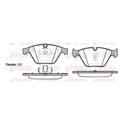 Sada brzdových destiček, kotoučová brzda REMSA 0857.20