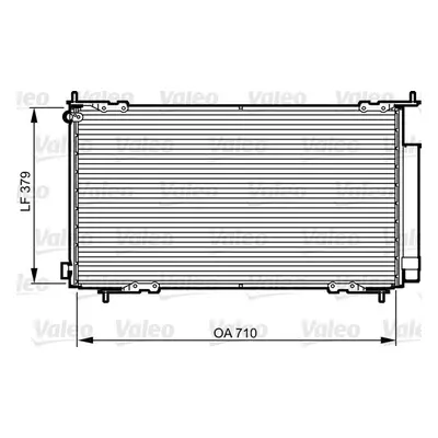 Kondenzátor, klimatizace VALEO 814225