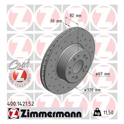 Brzdový kotouč ZIMMERMANN 400.1421.52