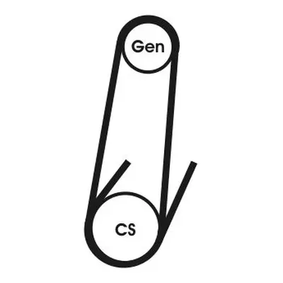 ozubený klínový řemen CONTINENTAL CTAM 4PK592 ELAST