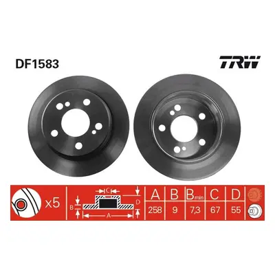 Brzdový kotouč TRW DF1583