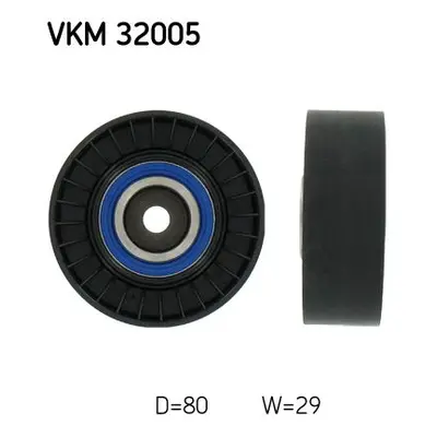 Vratná/vodicí kladka, klínový žebrový řemen SKF VKM 32005