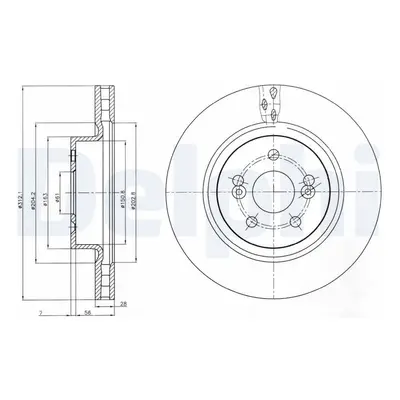 Brzdový kotouč DELPHI BG4111