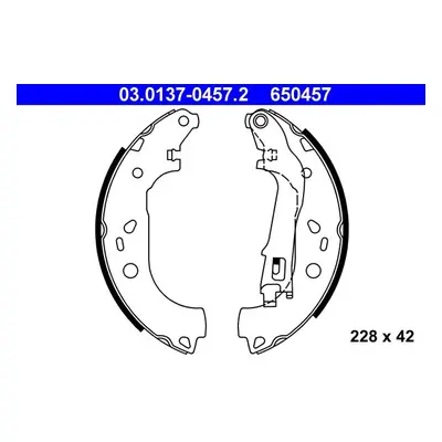 Sada brzdových čelistí ATE 03.0137-0457.2