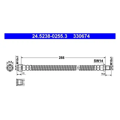 Brzdová hadice ATE 24.5238-0255.3