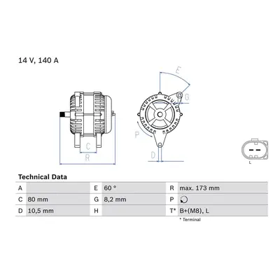 generátor BOSCH 0 986 049 950