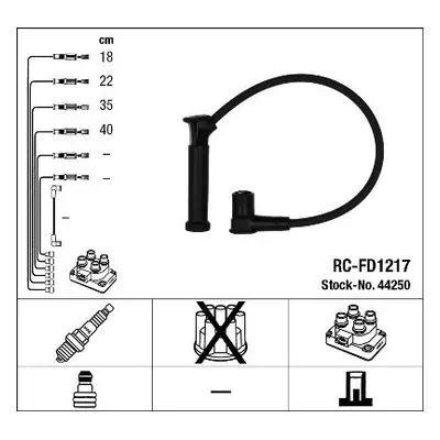 Sada kabelů pro zapalování NGK 44250