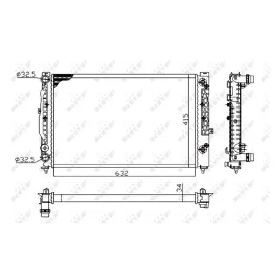 Chladič, chlazení motoru NRF 529504A