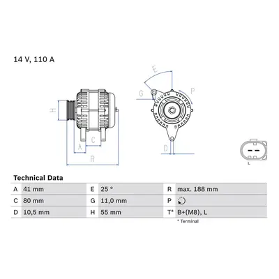 generátor BOSCH 0 986 046 060