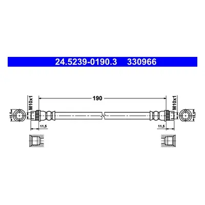 Brzdová hadice ATE 24.5239-0190.3