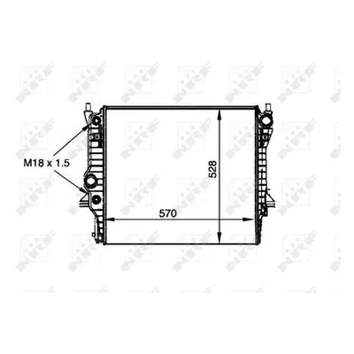 Chladič, chlazení motoru NRF 53805