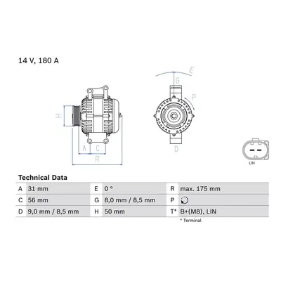 generátor BOSCH 0 986 048 450