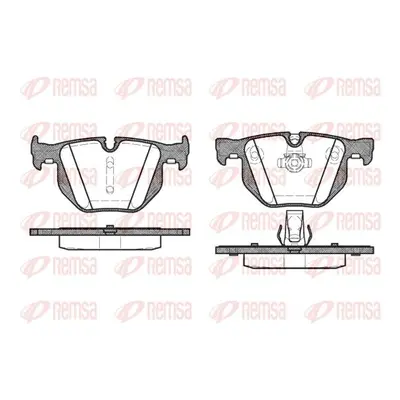 Sada brzdových destiček, kotoučová brzda REMSA 0381.60