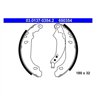 Sada brzdových čelistí ATE 03.0137-0354.2