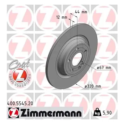 Brzdový kotouč ZIMMERMANN 400.5545.20